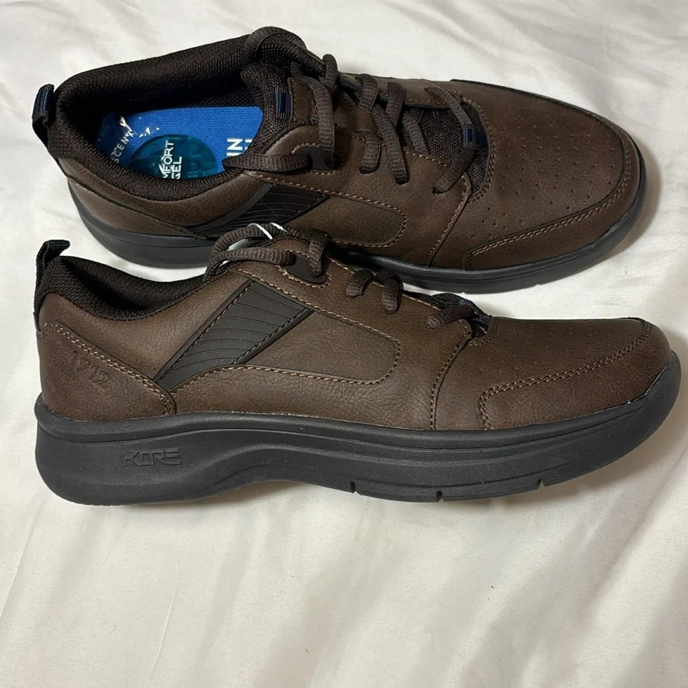 Nunn Bush Men's Kore Elevate Brown Moc Toe Oxford - Picture 7 of 10